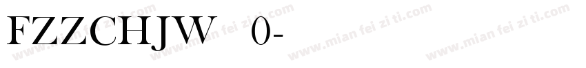 FZZCHJW 改版0字体转换